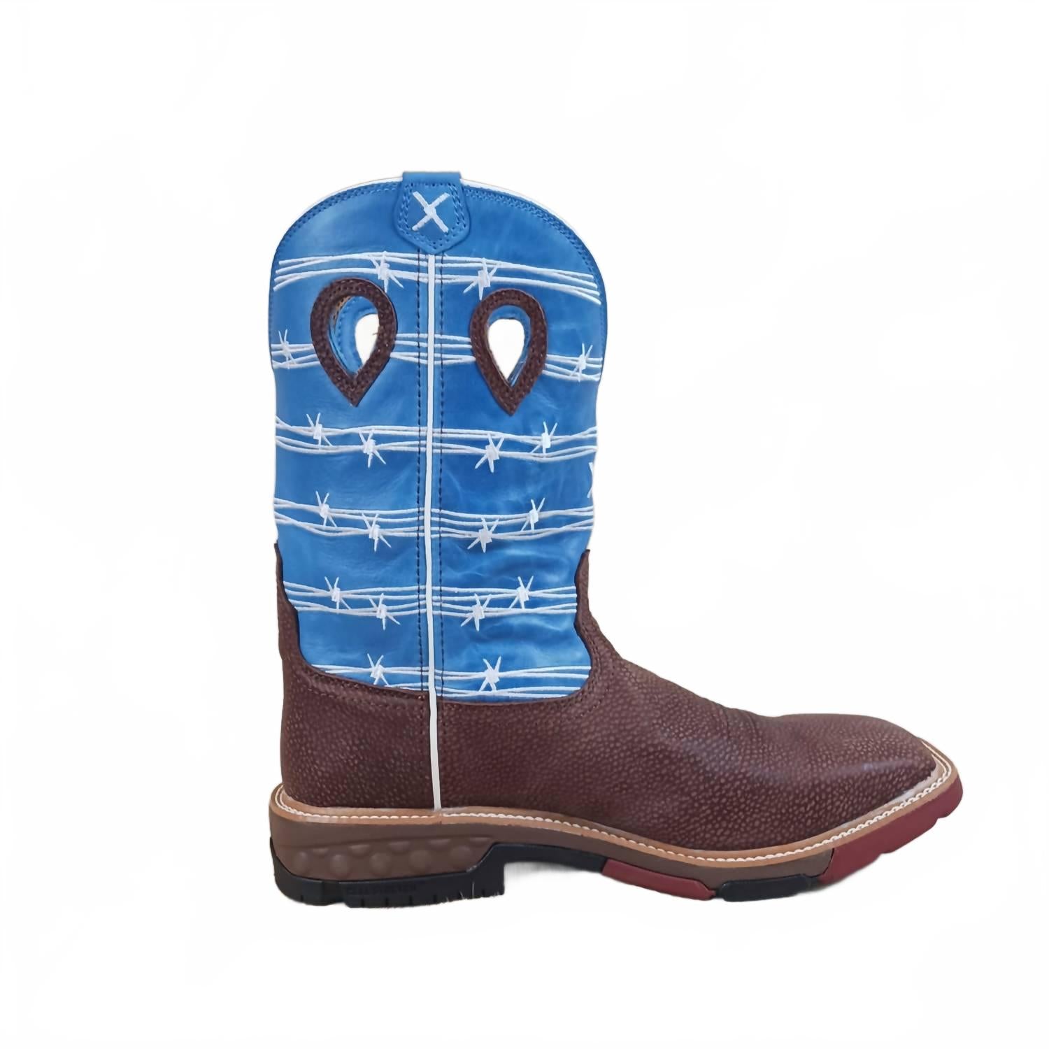 

Мужские рабочие ботинки небесно-голубого цвета Twisted X, голубой