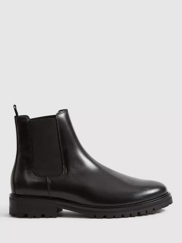 

Ботинки Reiss Chiltern Leather Chelsea, черный