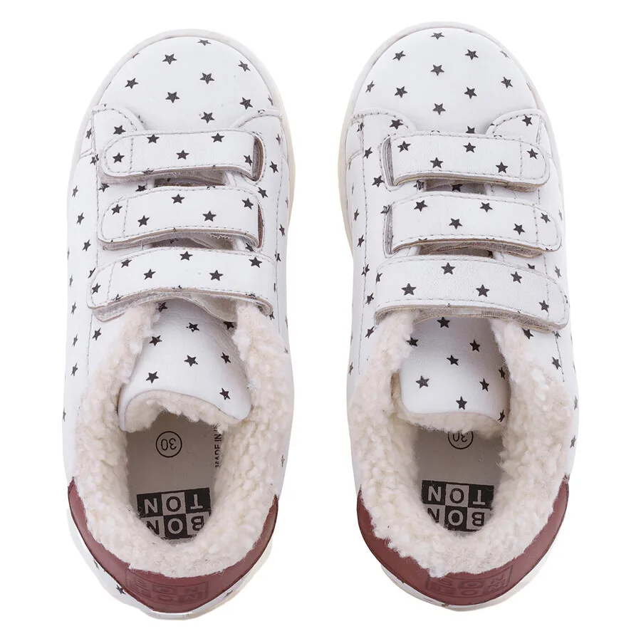 Кроссовки Bonton Kids с подкладкой из меха и звездным принтом, размер бренда 30 (13 детский) — фото 3