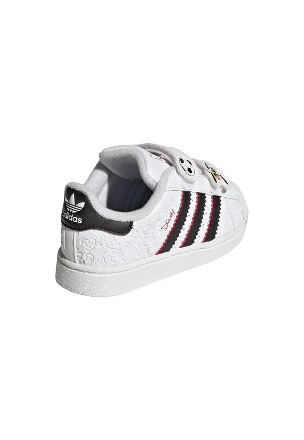 Кроссовки disney superstar ii с удобной застежкой Adidas Originals, Cloud White Core Black Red — фото 4