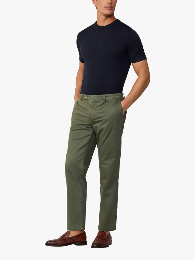 

Брюки-чиносы sanderson классического покроя Hackett London, цвет Thyme Green