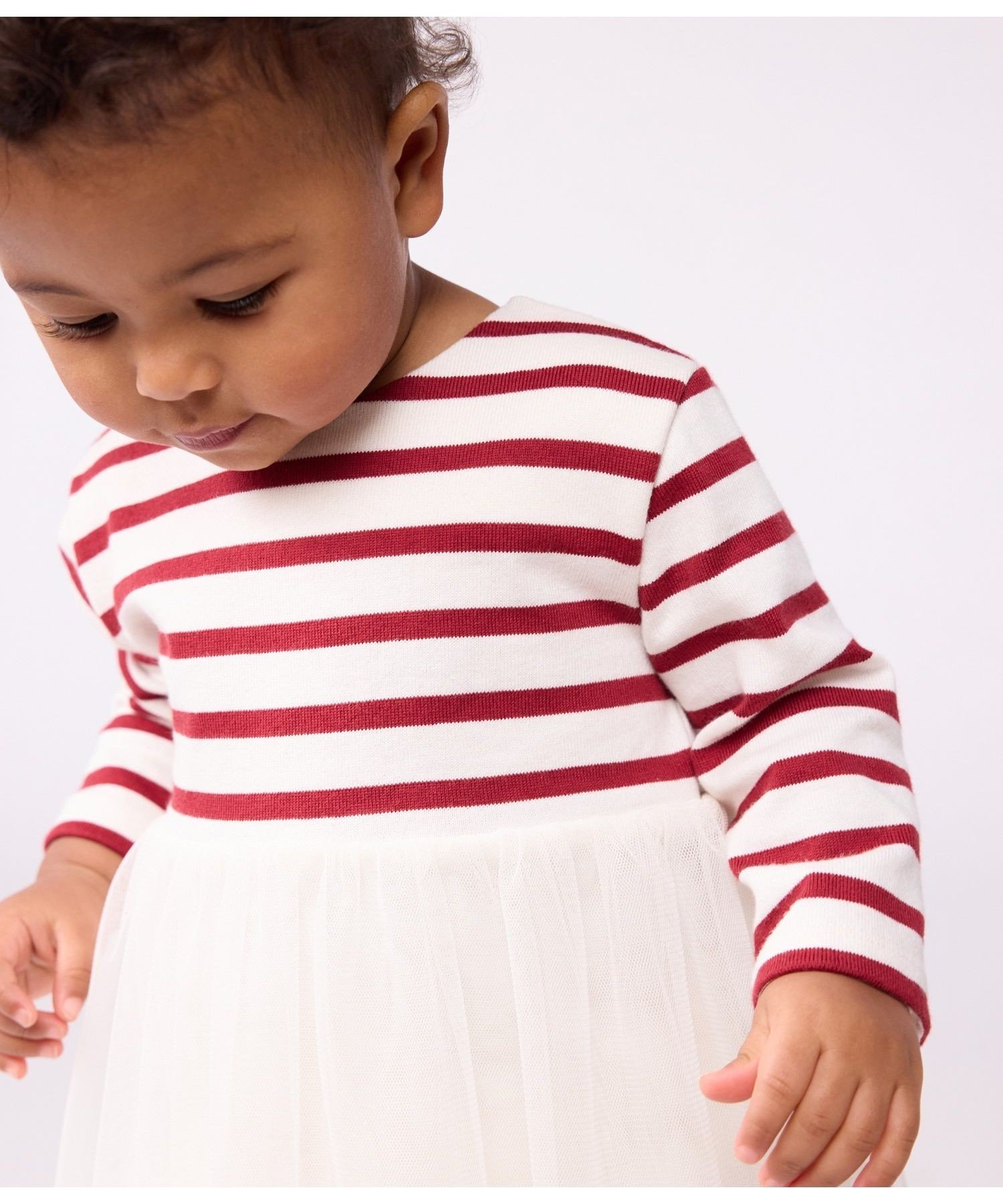 Платье один кусочек Petit Bateau, Off-white/Red — фото 4