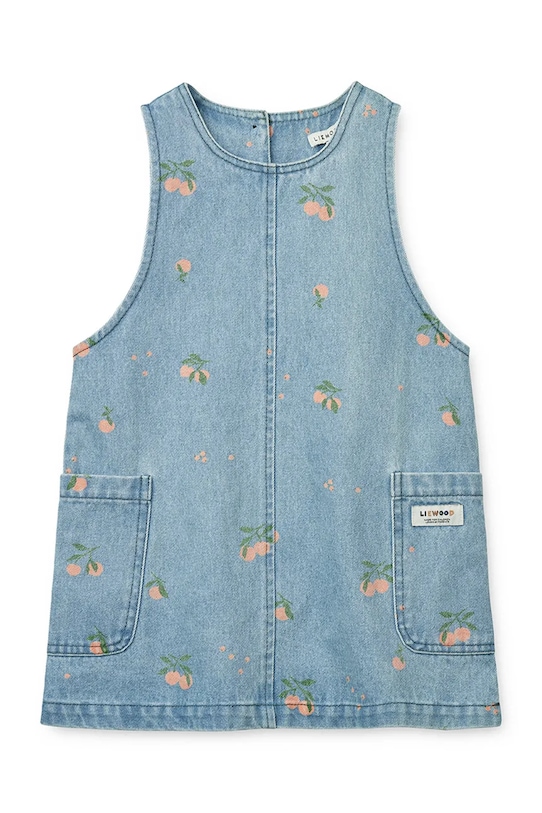 

Детское джинсовое платье Angelica Printed Denim Dress Liewood, синий