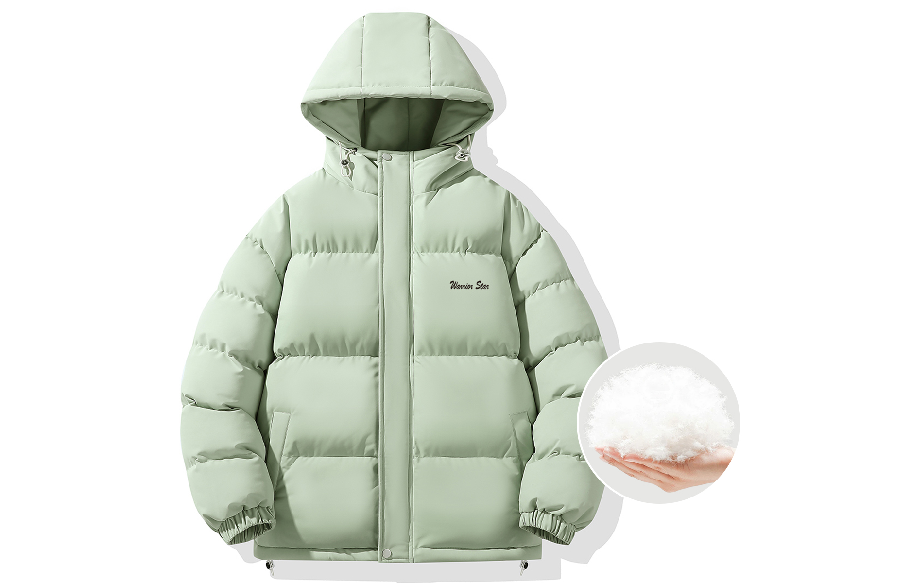 

WARRIOR Пуховик Unisex, Lily Green