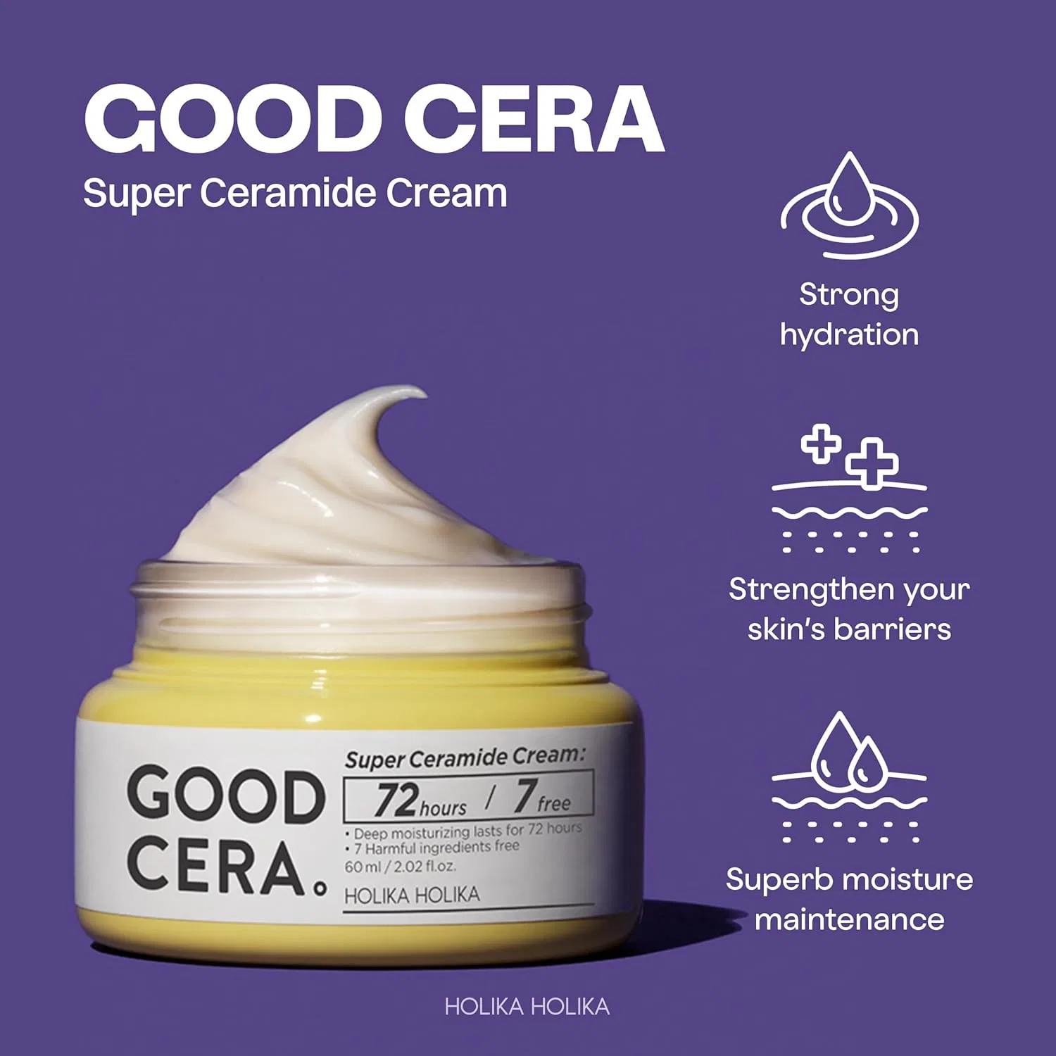 Крем для лица Holika Holika — Дневной с церамидами Good Cera Super Ceramide Cream, 60 мл — фото 2
