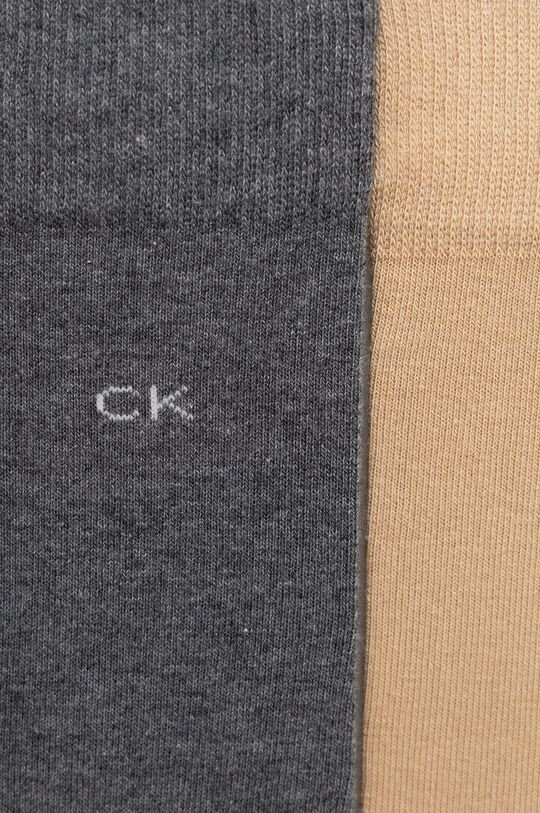 Носки , 2 пары Calvin Klein, бежевый — фото 2