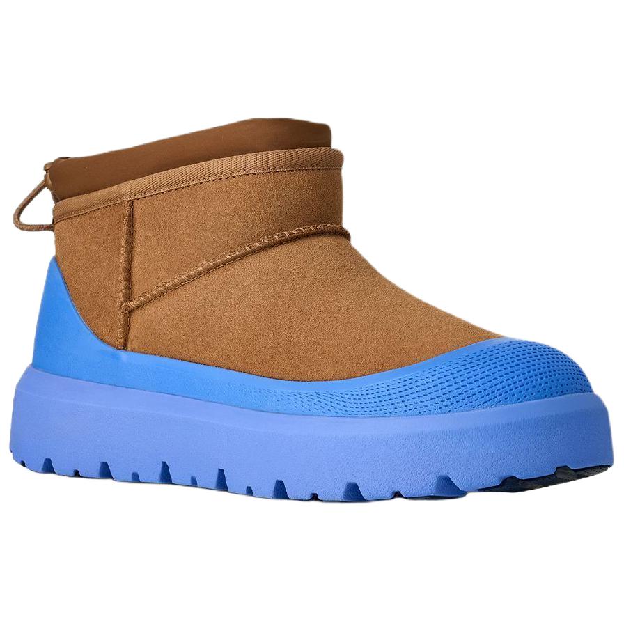 Наследственные погодные гибридные термо сапоги-короткие мужские UGG, коричневый — фото 3