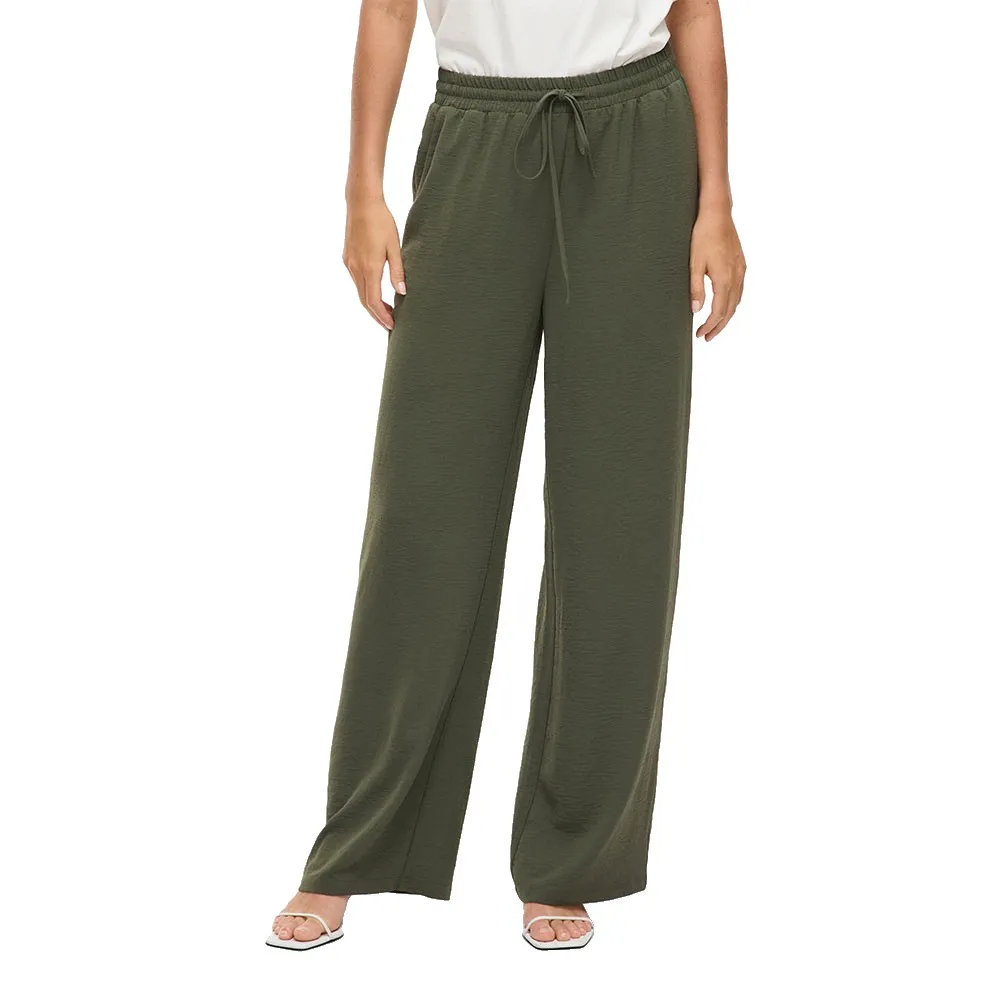 

Брюки с высокой талией Vila Josa Wide Leg Fit, зеленый