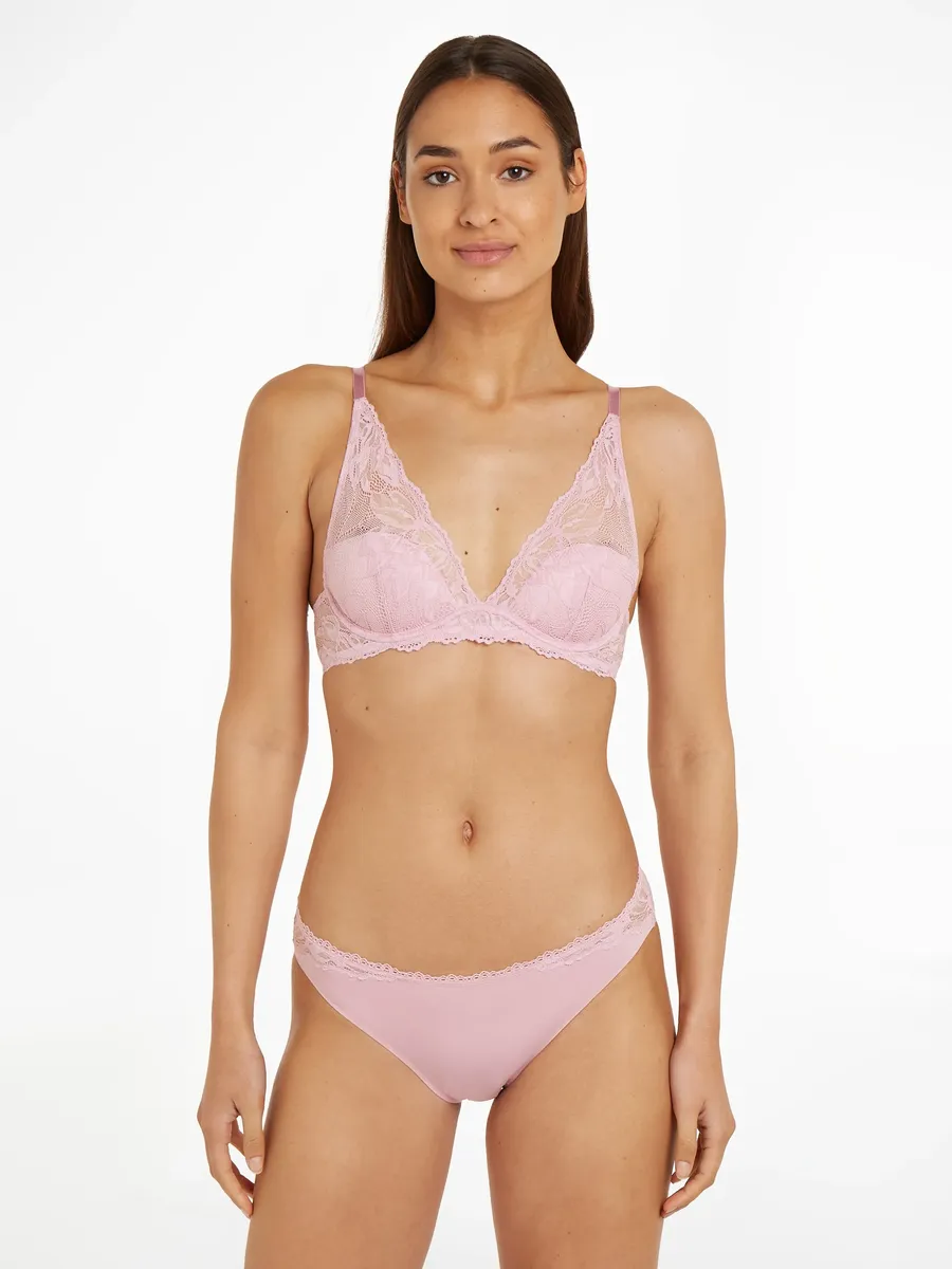 

Трусики бикини Calvin Klein Underwear "BIKINI", с кружевом на поясе, цвет Flieder