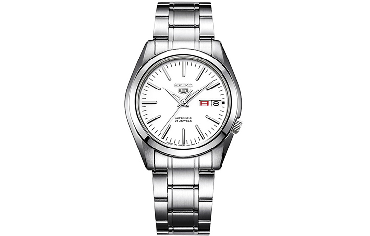 

SEIKO Часы Automatic Mechanical Movement Stainless Steel Watchband Watch Men's Watch White Dial, White Dial SNKL41J1