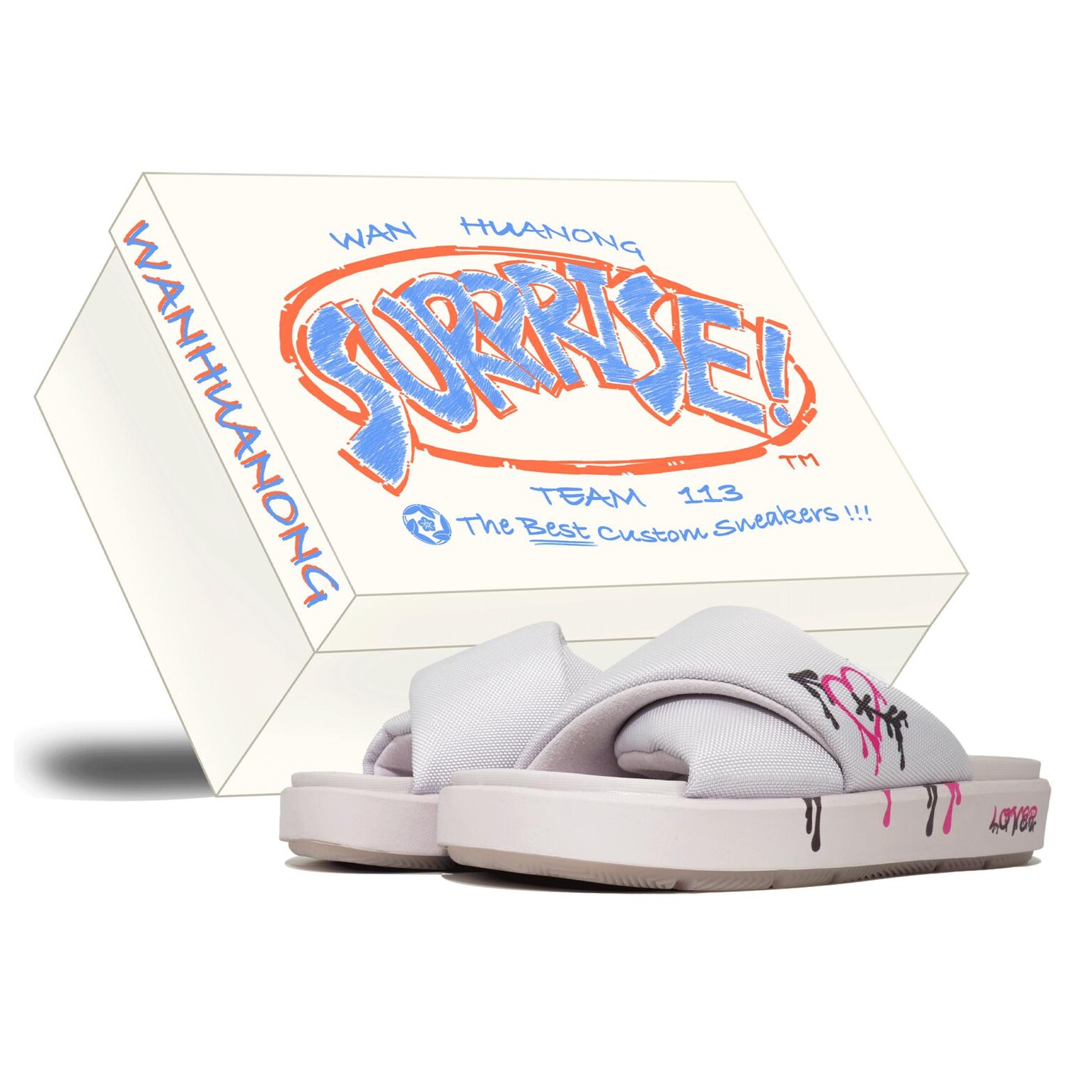 Шлепанцы Sophia Slide женские бежевые/розовые/черные Jordan