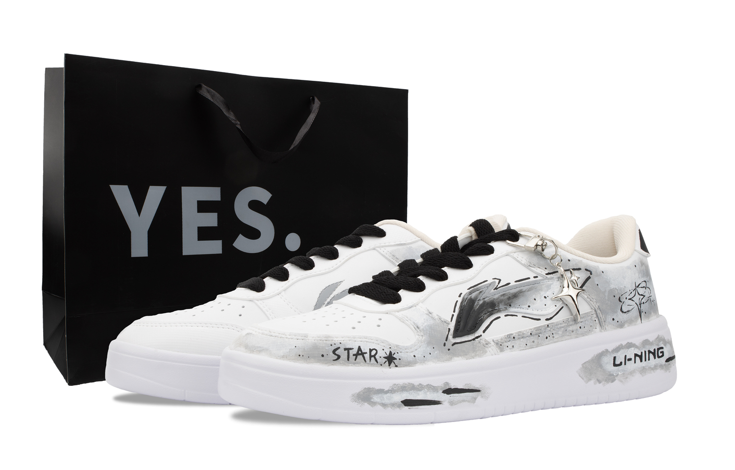 

Понтонные лодки устойчивые к истиранию амортизирующие низкие скейтерские кроссовки unisex LINING, серый