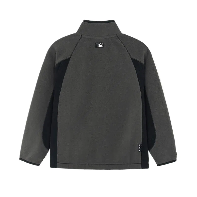 Свитшот с воротником-стойкой Stand Collar Moderate MLB KIDS, Dark Charcoal Gray — фото 3