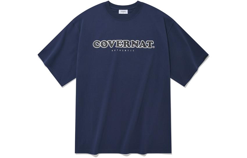 

Covernat Прямая футболка унисекс, синяя, Синий, Covernat Прямая футболка унисекс, синяя