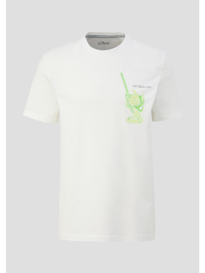 

s.Oliver Футболка 01D5_белая, Белый, s.Oliver Футболка 01D5_белая