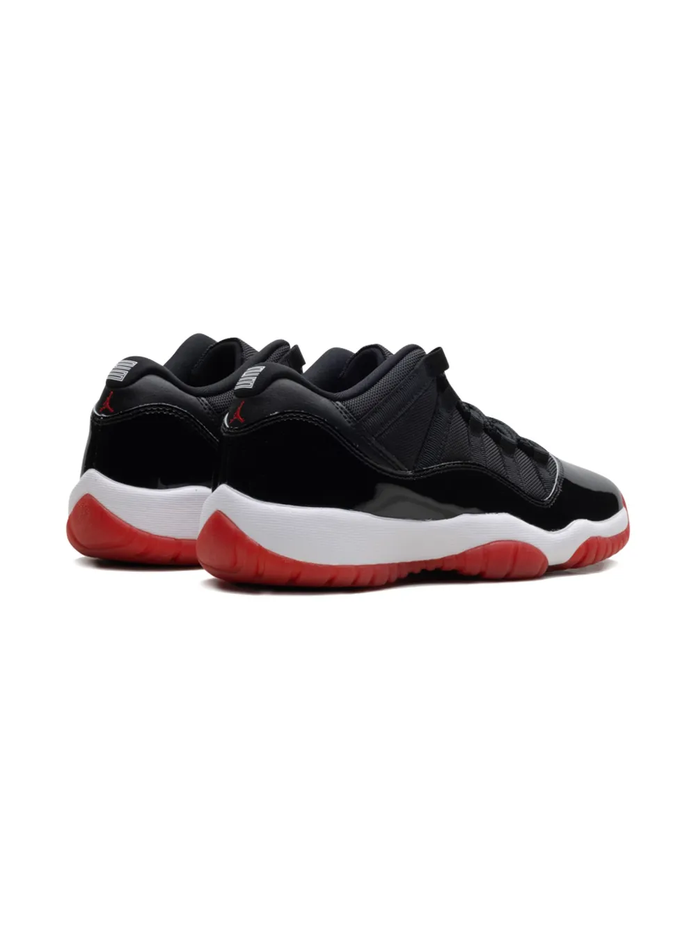 Кроссовки Air Jordan 11 Retro Low Bred GS Black/White/Varsity Red Jordan Kids, черный — фото 3