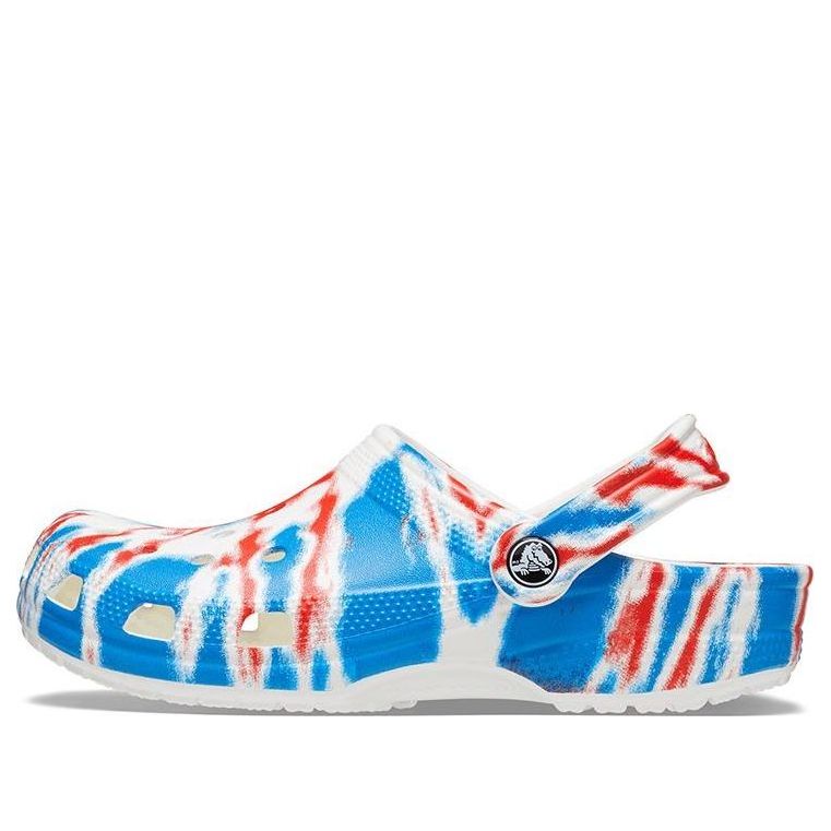 

Сандалии Crocs Classic Pattern Wear-Resistant Non-Slip Sports Unisex White Blue Red Sandals 'White Blue Red', красный