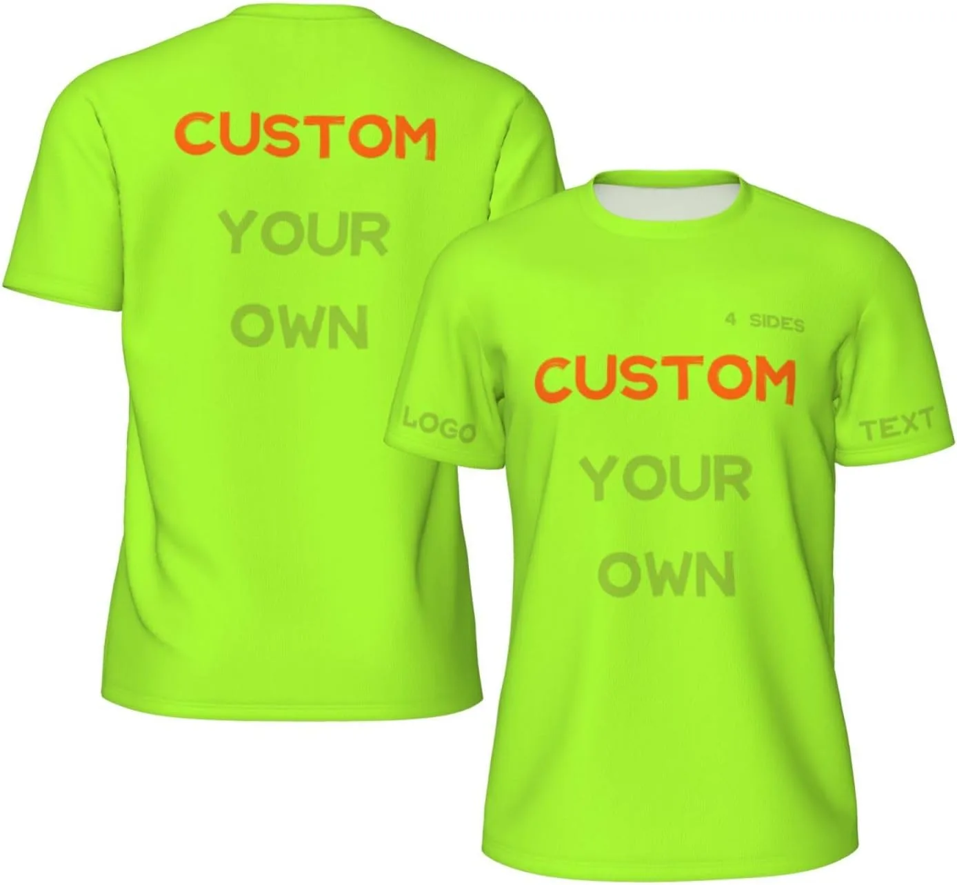 

Футболка Custom с принтом на 4 сторонах для мужчин