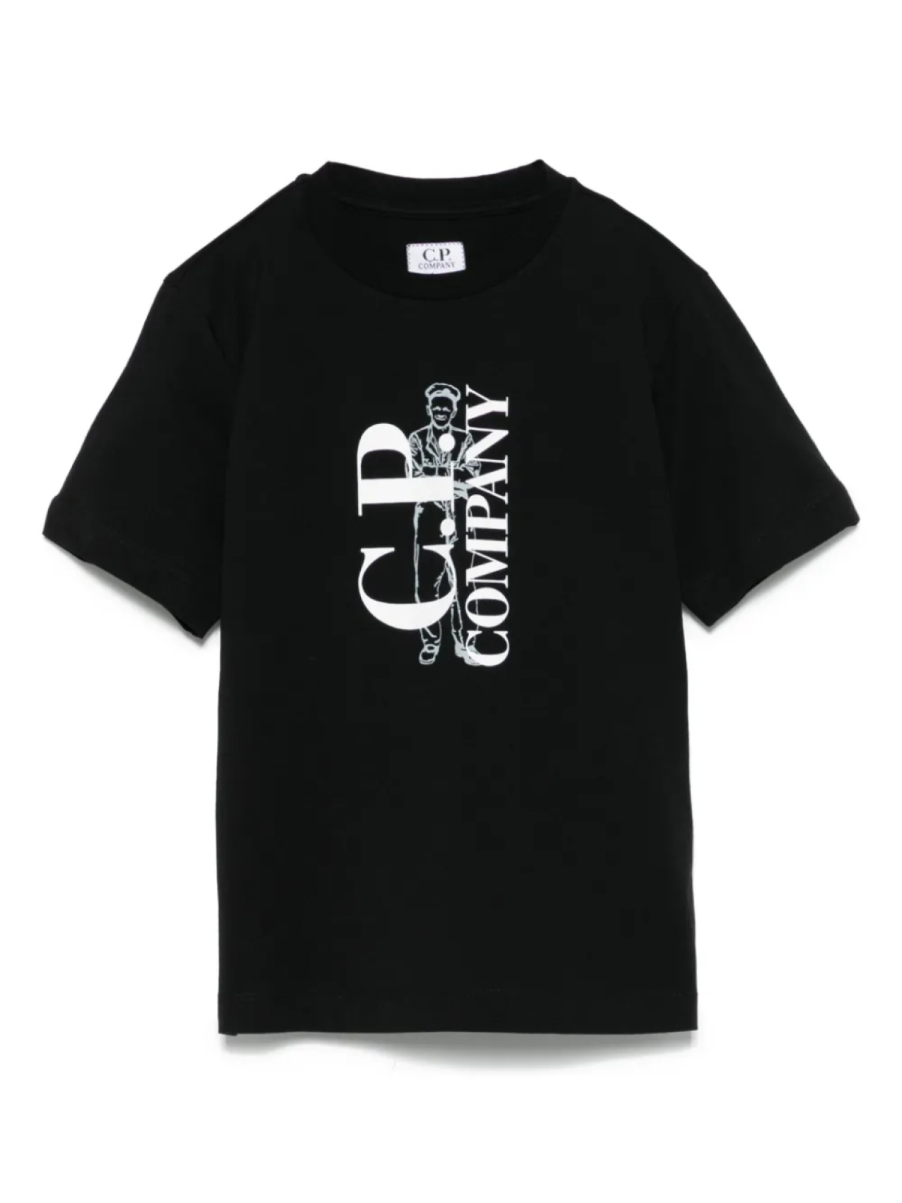 

Футболка с логотипом C.P. Company Kids, черный