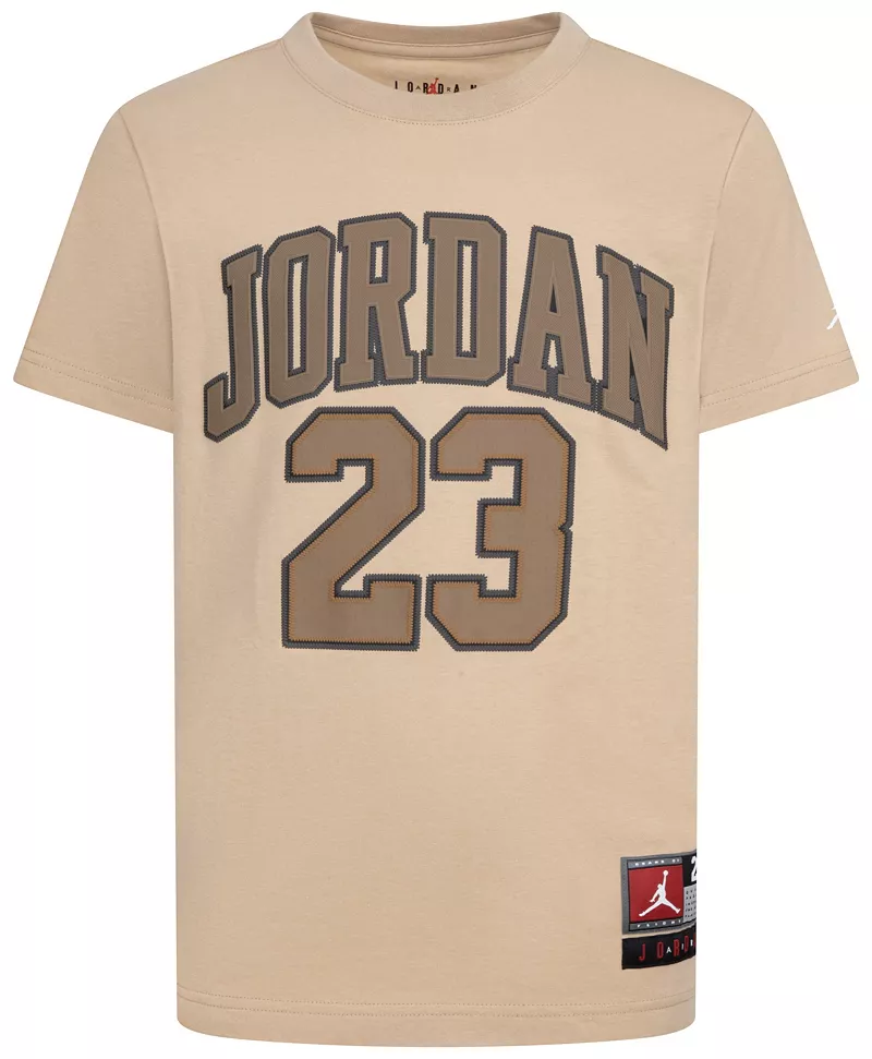 

Футболка Jordan из баскетбольного джерси с графическим рисунком для мальчиков, цвет Hemp