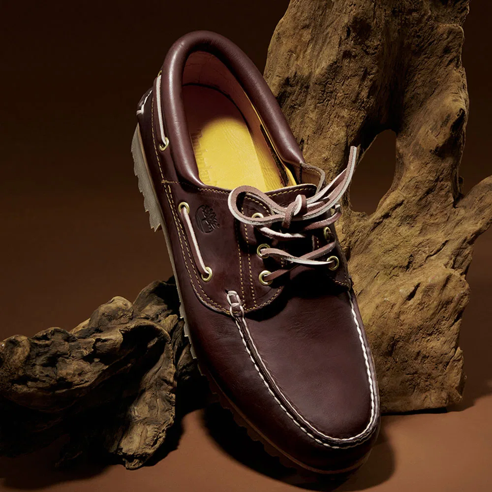 Мужские мокасины Icon 3-Eye Authentic бордового цвета от Timberland