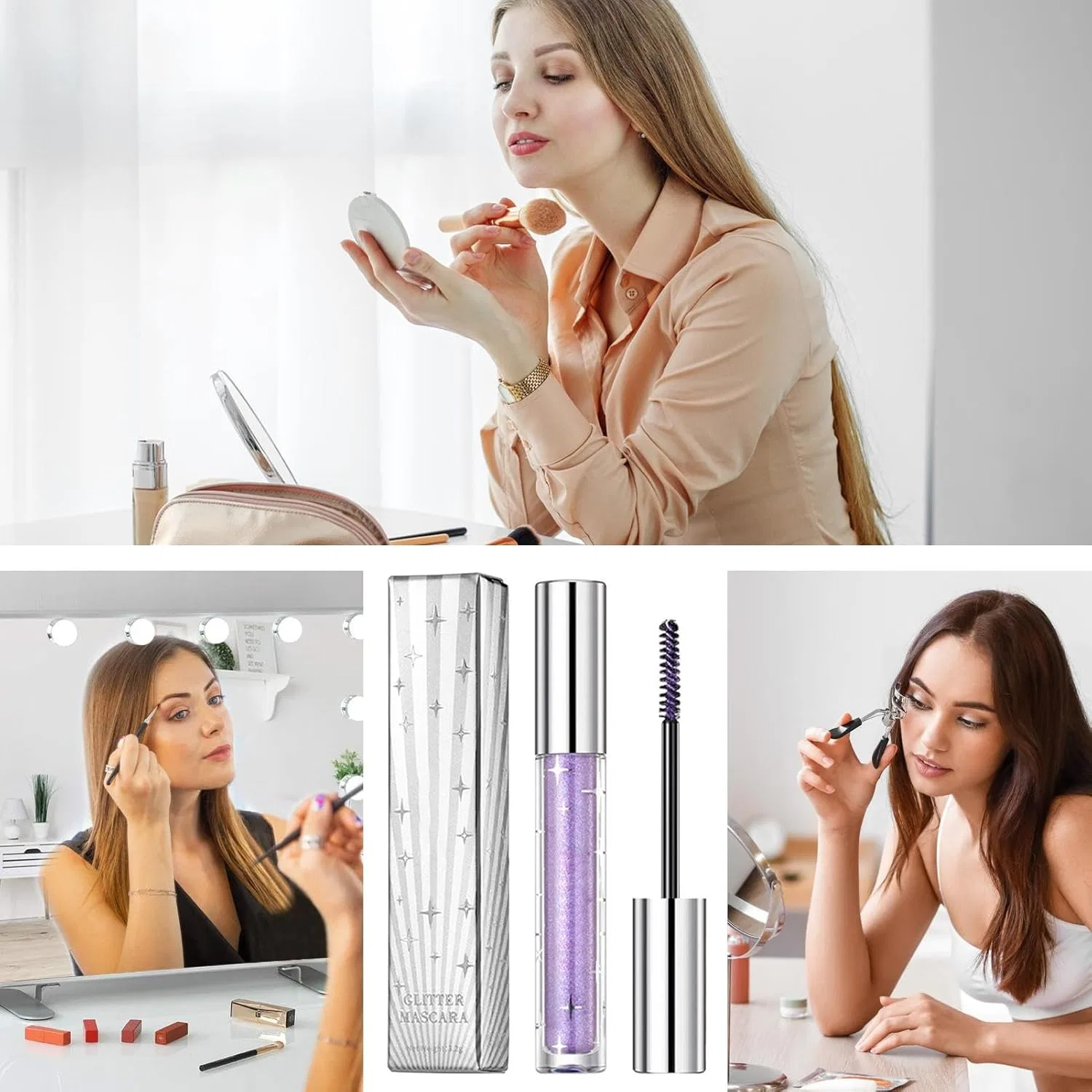 Тушь для ресниц Glitter Lash Mascara Generic, 1 шт., цвет 3# — фото 4