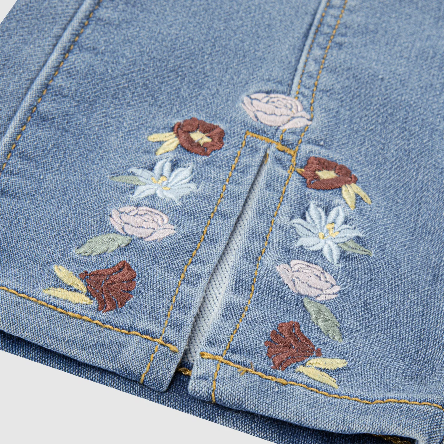Джинсы Dobby Pull On Wide Leg Jeans для девочек 4-6 лет Levi's, Medium Wash — фото 3