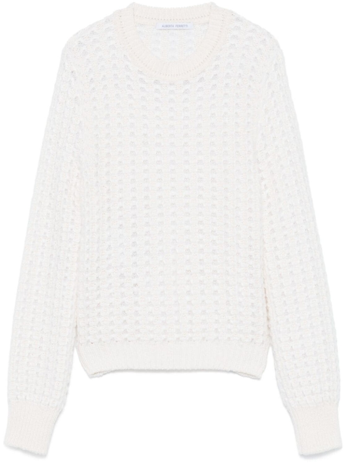 

Alberta Ferretti свитер с узором, белый