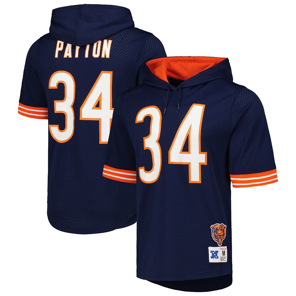 

Мужская футболка с сетчатой ​​толстовкой с именем и номером игрока Mitchell & Ness Walter Payton Navy Chicago Bears, цвет Brs Navy