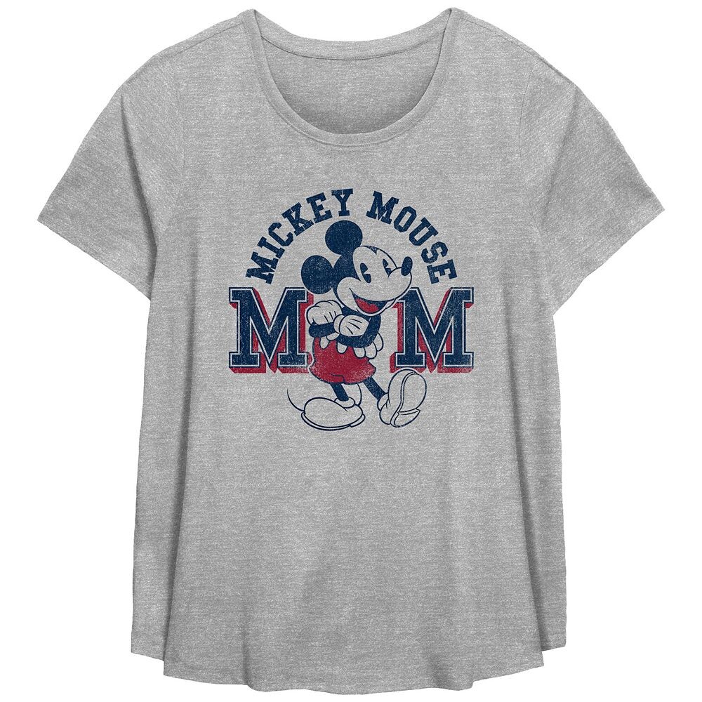 

Женская футболка размера плюс с рисунком Микки Мауса Disney's Mom, цвет Heather Gray