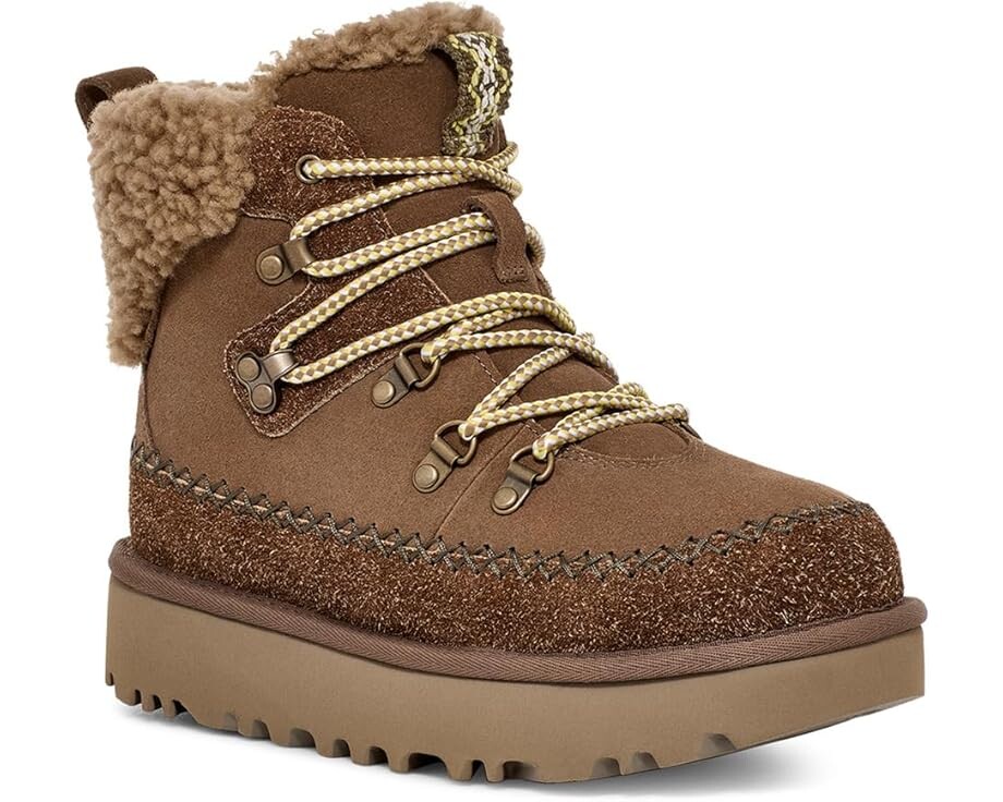 

Ботинки UGG Clssic Alpine Lace-Up, цвет Hickory