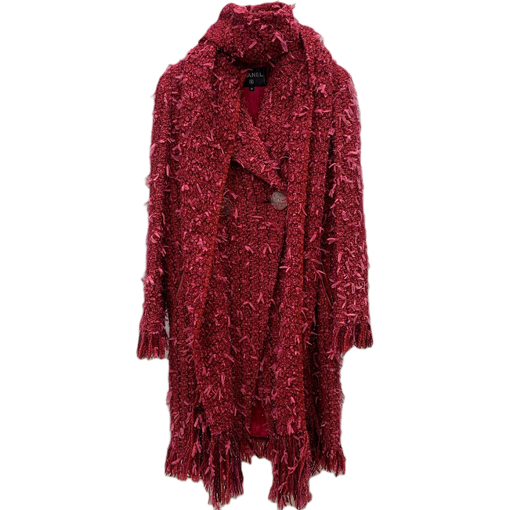 

CHANEL Женское красное пальто, Red