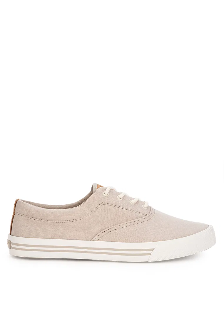 Кроссовки мужские, из льна, Striper II, Sperry, серые — фото 2