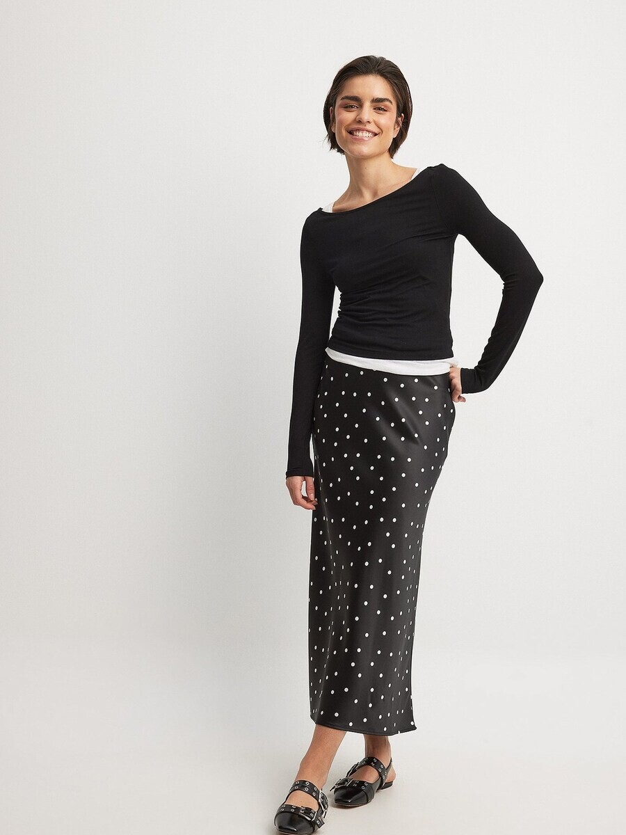 

Юбка макси NA-KD Skirt, черный