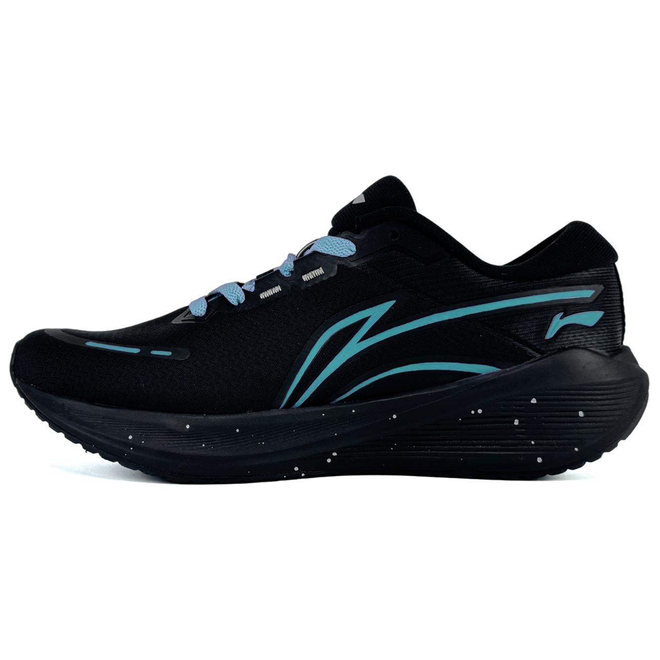 

Кроссовки для бега LiNing WuShi Lite V2 с амортизацией, противоскользящие и износостойкие, низкие, мужские, цвет черный сине-голубой