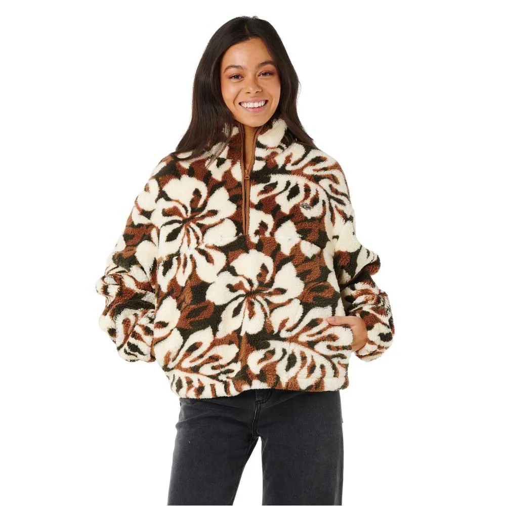

Толстовка Rip Curl Cala Nights Polar half zip, коричневый