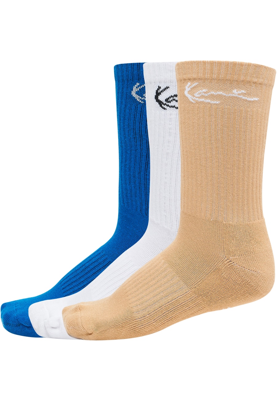 

Носки Karl Kani, синий/светло-коричневый/белый