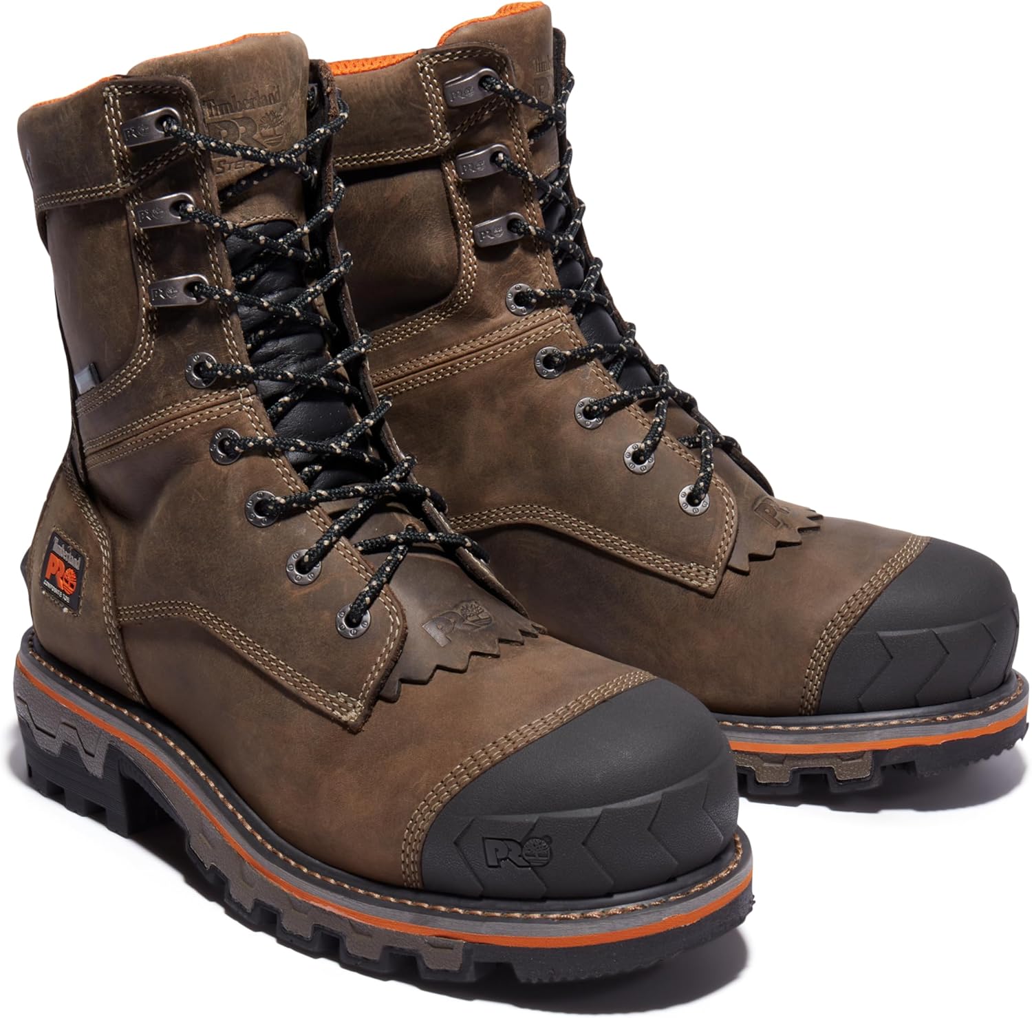 Timberland PRO мужские промышленные рабочие ботинки Boondock Hd Logger 8 дюймов с композитным защитным носком и водонепроницаемостью, Turkish Coffee — фото 2