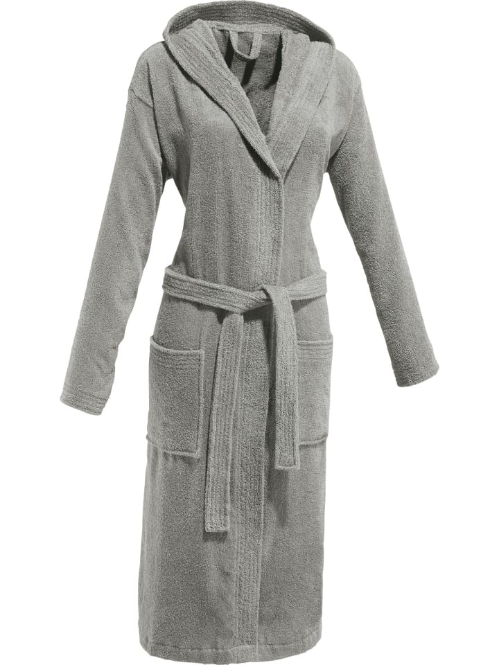

Redbest Халат унисекс с капюшоном из махровой ткани, Чикаго, серый