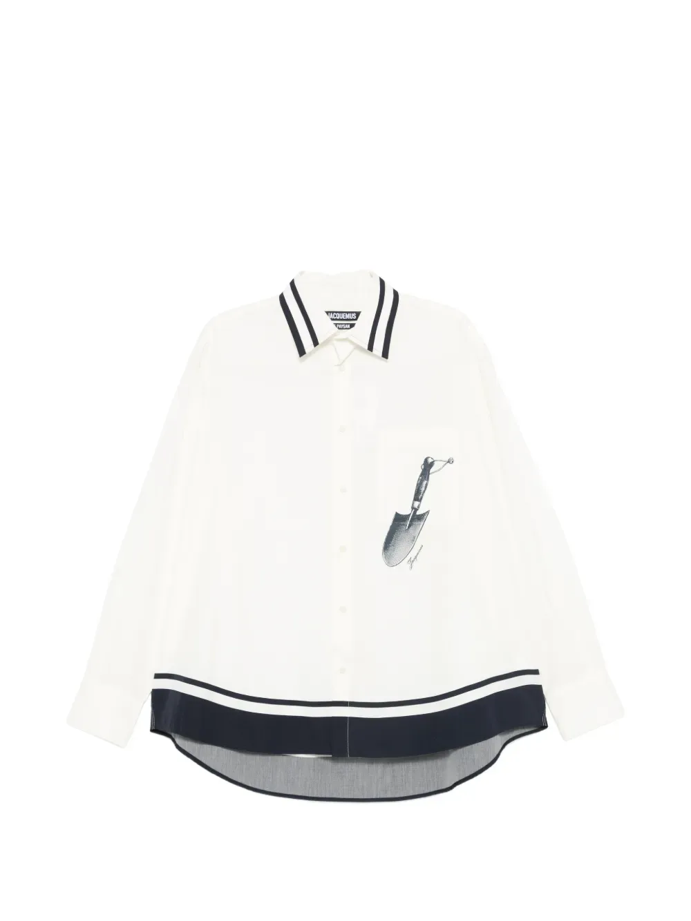 Рубашка La Chemise Camargue JACQUEMUS, бежевый