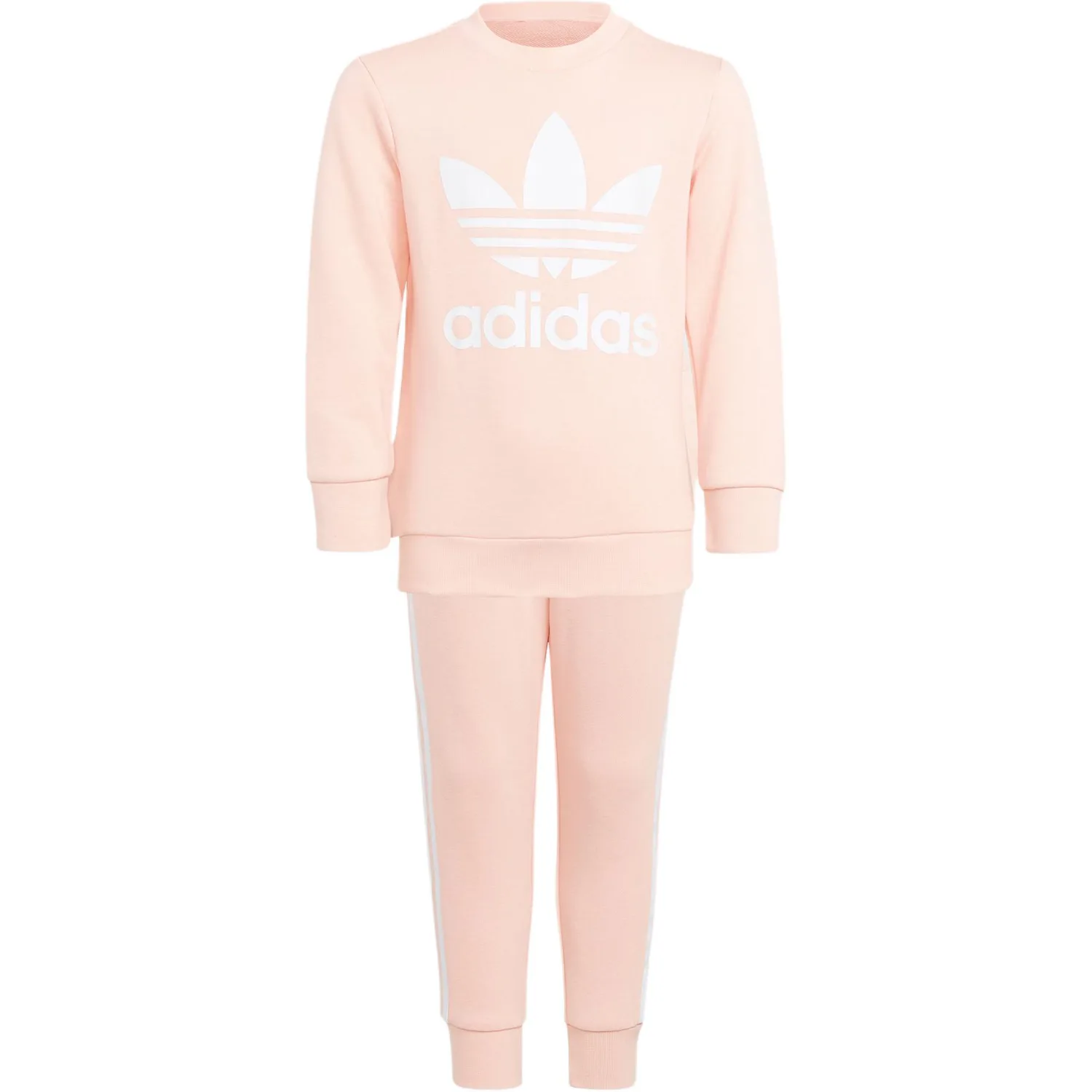 Adidas Originals Повседневный спортивный костюм для детей 3-7 лет, цвет hazy coral powder/white — фото 3