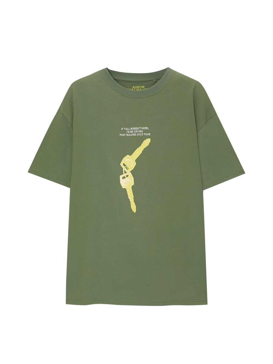 

Рубашка Pull&Bear, цвет Green/Light green