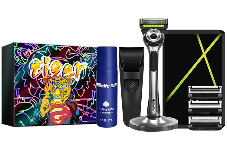 Набор бритв Labs Aurora, комбинация лезвий, магнитная подставка Gillette — фото 3