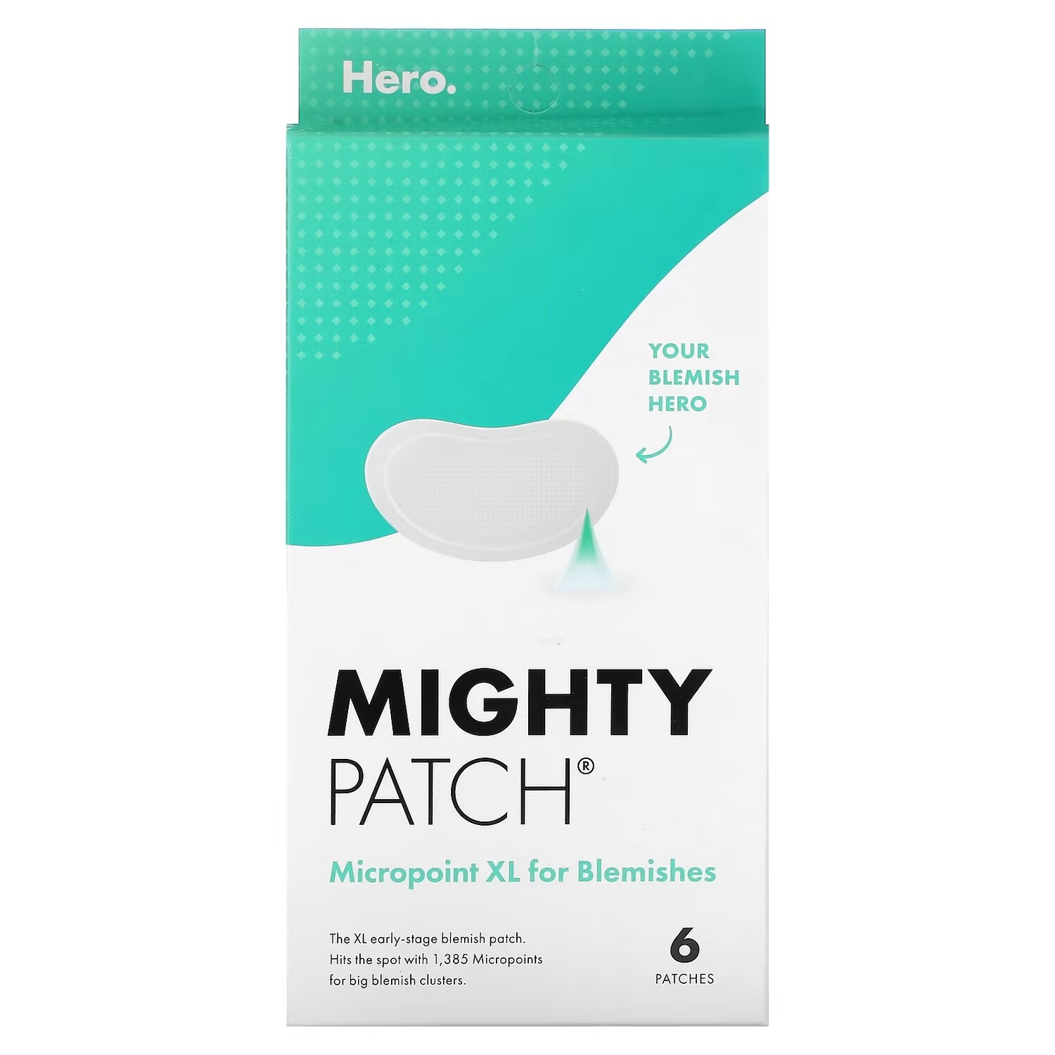 

Средство против черных точек Hero Cosmetics Mighty Patch Micropoint XL, 6 пластырей