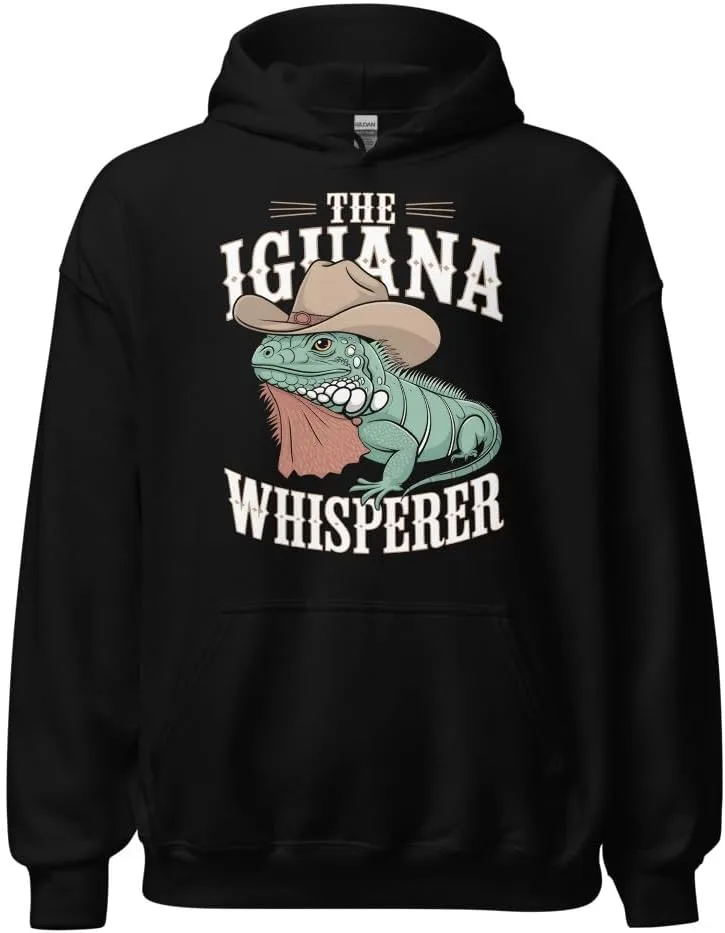 Толстовка унисекс Reptile Lizard Herpetology, The Iguana Whisperer Generic, черный