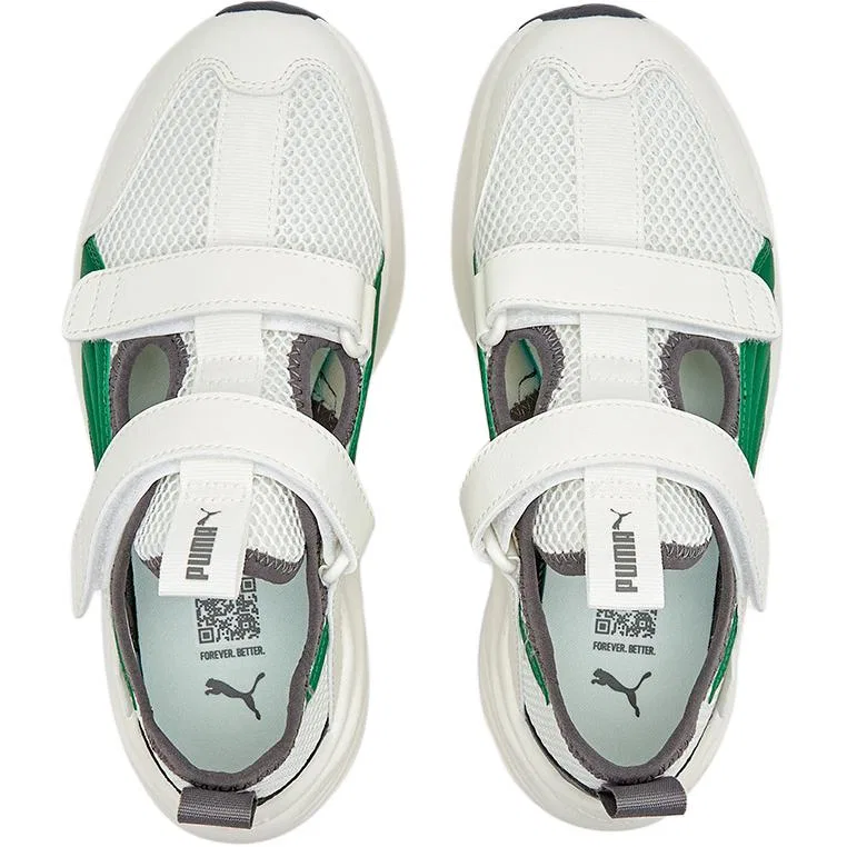 Сандалии детские Pounce Lite бежево-зеленые PUMA — фото 4