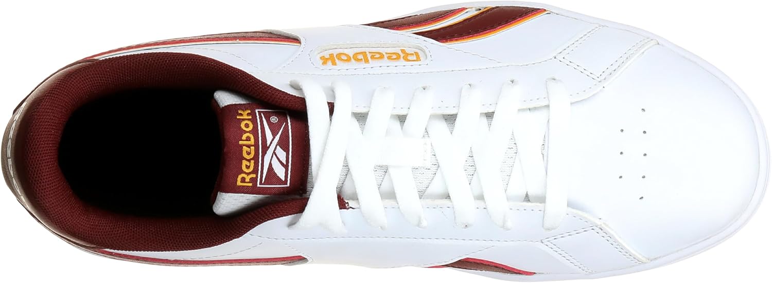 Кроссовки Reebok Unisex-Adult Reebok Court Retro, белый/бордовый — фото 3