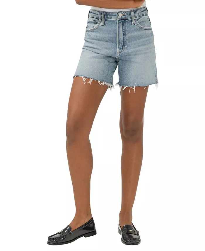

Женские высокие шорты Highly Desirable High-Rise Silver Jeans Co., синий