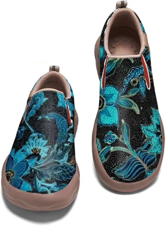 Мужские слипоны с рисунком, Black and Blue-01 Solepulse