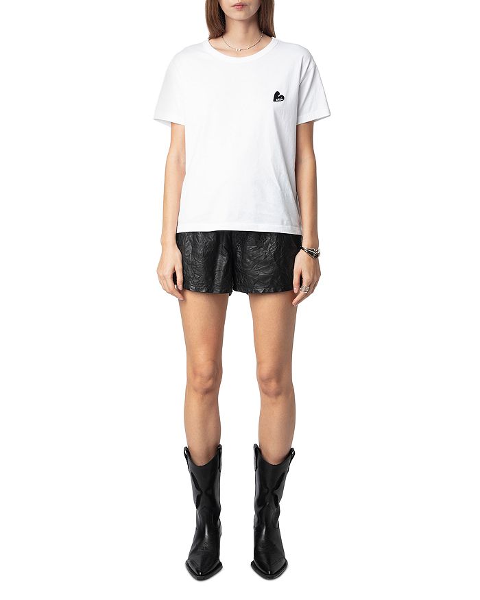 

Футболка с сердечком из хлопка Marta Zadig & Voltaire, белый